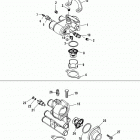 5.0L MPI ALPHA/BRAVO 1A623185 & Up Thermostat and housing, single and 3 point drain