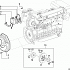 CMD 4.2 MS 200 88020200 THRU 88030000 Flywheel housing cover(sterndrive)