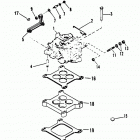 454 MAG. BRAVO (GEN. V) GM 454 V-8 1995-1996 0F305000 THRU 0F801699 Carburetor and linkage
