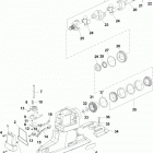 BRAVO X THREE 0M100001 THRU 0W249999 Universal joint  /  shifter components(x-drive)