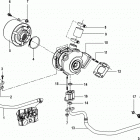 CMD QSD 2.8 ES 220 88300000 & Up Turbocharger and air filter assembly