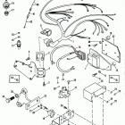 454 MAG. BRAVO GM 454 V-8 1988-1992 0B721206 THRU 0D805068 Wiring harness, electrical and ignition