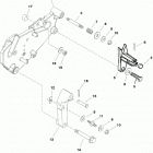 5.7LX EFI  (4 BBL.-TBI)  GM 350 V-8  1997 0K001506 THRU 0K999999 Shift bracket(bravo engines)
