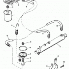 454 MAG. BRAVO (GEN. V) GM 454 V-8 1995-1996 0F305000 THRU 0F801699 Oil filter and adaptor
