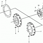 2.0L ES 130 70002130 THRU 70015639 Flywheel housing cover(inboard)