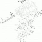 377 MAG MPI BRAVO 1A611928 THRU 1A623184 Cylinder block, camshaft and crankshaft