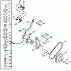 200  (2 BBL.)   GM 305 V-8  1987 0B525982 THRU 0B774444 Sea water pump ass'y(closed cooling sys  /  j...