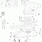 496 MAG (H.O. Model) 0W310000 THRU 0W649999 Exhaust manifold, elbow and riser