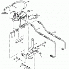 5.7L BRAVO EFI (TBI)   GM 350 V-8 1995 0F225560 THRU 0F752399 Vapor separator tank and fuel lines