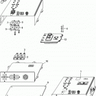 2.0L ES 130 70002130 THRU 70015639 Electrical components, vessel interface panel (vip...