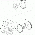 CMD 4.2 MS 200 88020001 THRU 88020166 Flywheel housing(inboard)