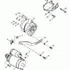 5.7L EFI (2 BBL.-TBI)    GM 350 V-8 1996 0F752400 THRU 0K001505 Starter motor and alternator
