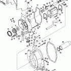 BRAVO XZ ONE 0L914990 THRU 0M999999 Gimbal housing(integrated transom)