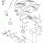 502 MAG. BRAVO GM 502 V-8 1990-1992 0C878221 THRU 0D824588 Wiring harness, electrical and ignition