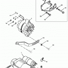 4.3LX  (GEN II) (4 BBL.)    GM 262 V-6 1996 0F601127 THRU 0F802999 Starter motor and alternator