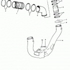 4.3L EFI  (GEN+) TBI    GM 262 V-6 0L619000 THRU 0M322780 Exhaust system(use with two piece manifold)