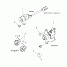 T15AAS/AAP SLINGSHOT ALL OPTIONS Electrical, ignition switch  /  lock set