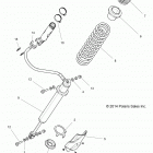 Z16VDE99AF/AM/LM/M99AM RZR XP 1000 Задний аммортизатор