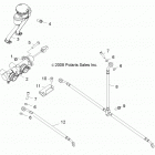 R14VA17AA/AF RZR 170 Brakes, master cylinder and brake lines