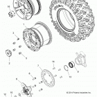 Z15VAA87/E87/X87 RZR 900 50/55 INCH ALL OPTIONS Колесо заднее