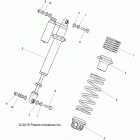 Z16VDE99AF/AM/LM/M99AM RZR XP 1000 Suspension, front shock mounting