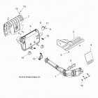 Z16VCE87AB/AR/AE/AS RZR 4 900 Engine, exhaust system