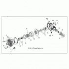 R16RT_87 RGR 900 XP ALL OPTIONS Drive train, front gearcase (if built after 9  /  ...