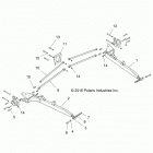 Z16VDE92AE/AH/AV/AS/AW/N8 RZR XP TURBO Suspension, rear control arms