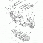 Z16VCE87AB/AR/AE/AS RZR 4 900 Chassis, main frame and skid plate