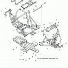 Z16VDE92NH RZR XP TURBO, MD Chassis, main frame and skid plates