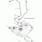 Z15VFE99AT/AV/AP RZR XP 4 1000 Топливный бак