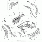 Z17VBE99AR/AL RZR 1000 60 INCH PS Body, rear rack and fenders