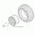 Z16VDE92AE/AH/AV/AS/AW/N8 RZR XP TURBO Колесо заднее