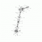 Z16VCE87AB/AR/AE/AS RZR 4 900 Drive train, front gearcase internals (if built be...