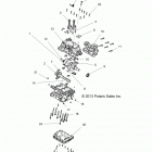 Z15VDE99FV RZR XP 1000 INTL Engine, crankcase and crankshaft