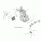 Z16VCE87AB/AR/AE/AS RZR 4 900 Engine, engine mounting