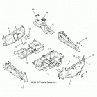 Z16VDE99AF/AM/LM/M99AM RZR XP 1000 Body, floor and rocker panels