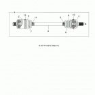 Z16VCE87AB/AR/AE/AS RZR 4 900 Drive train, rear half shaft