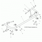 Z16VDE92NH RZR XP TURBO, MD Suspension, stabilizer bar, rear