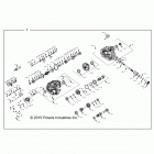 Z16VFE99AF/AS/AM/M99AM RZR XP 4 1000 Главные внутренности КПП