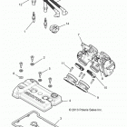 Z15VDE99FV RZR XP 1000 INTL Engine, throttle body and valve cover