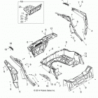 Z16VCE87AB/AR/AE/AS RZR 4 900 Body, rear rack and fenders