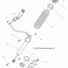 Z16VDE92NH RZR XP TURBO, MD Задний аммортизатор
