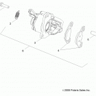 R14VA17AA/AF RZR 170 Brakes, caliper, rear