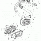 Z15VDE99AT/AL/AV/AW/LP/EW/AO/AP/AZ/NV/NW/K99AA/AU RZR XP 1000 Drive train, clutch cover and ducting