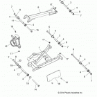 Z15VBA87AJ/LJ/E87AK/AM/AT/LT/AL/AV RZR 900 60 INCH ALL OPTIONS Suspension, rear control arms