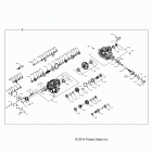 Z15VAA87/E87/X87 RZR 900 50/55 INCH ALL OPTIONS Главные внутренности КПП