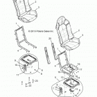 Z15VFE99AT/AV/AP RZR XP 4 1000 Body, seat asm. and slider
