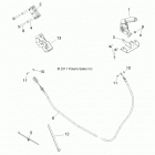 R13VH57FX RZR 570 EFI INTL Brakes, park brake