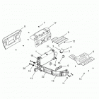 Z15VFE99AT/AV/AP RZR XP 4 1000 Engine, exhaust system
